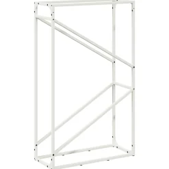 Houtkachel- & Haardaccessoires*vidaXL Brandhoutrek 60x25x100 cm koudgewalst staal Wit