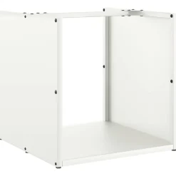 Houtkachel- & Haardaccessoires*vidaXL Brandhoutrek 40x40x40 cm koudgewalst staal Wit