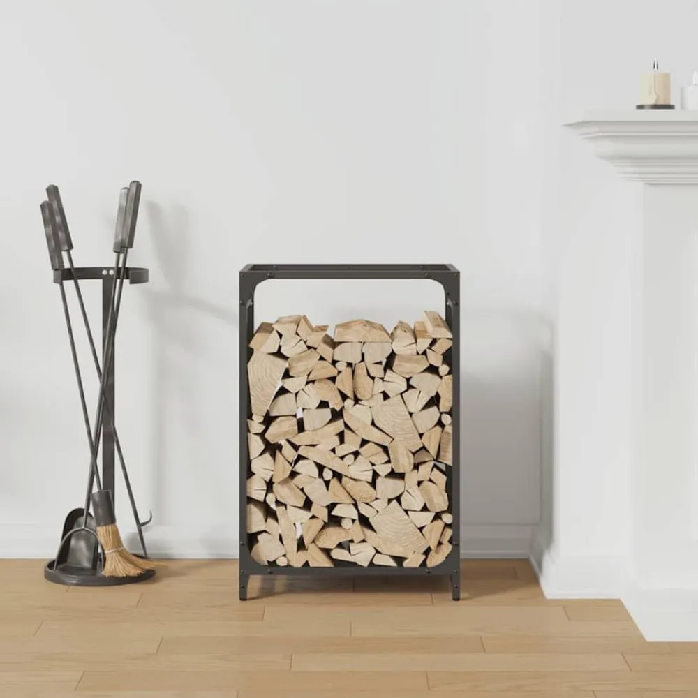 Brandhoutrek 44x28x65 cm koudgewalst staal>vidaXL Clearance