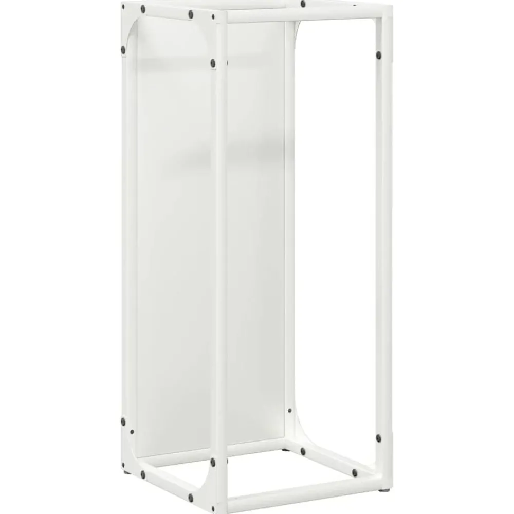 Houtkachel- & Haardaccessoires*vidaXL Brandhoutrek 25x25x60 cm koudgewalst staal Wit