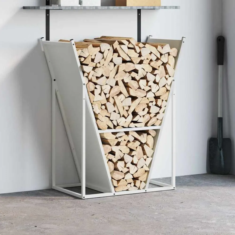 Brandhoutrek 69,5x35x81 cm koudgewalst staal>vidaXL New