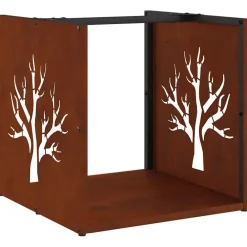 Brandhoutrek 40x40x40 cm weervast staal>vidaXL Discount