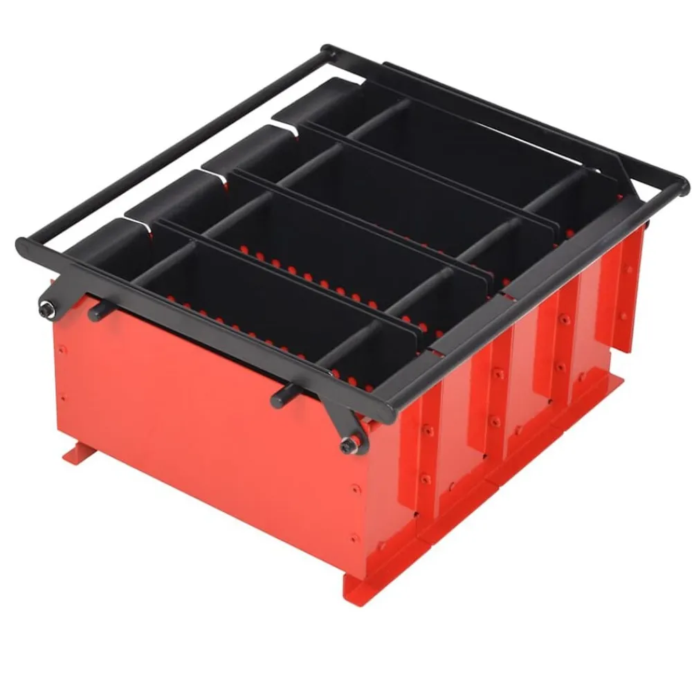 Brikettenpers voor papier 38x31x18 cm staal zwart en rood>vidaXL Sale