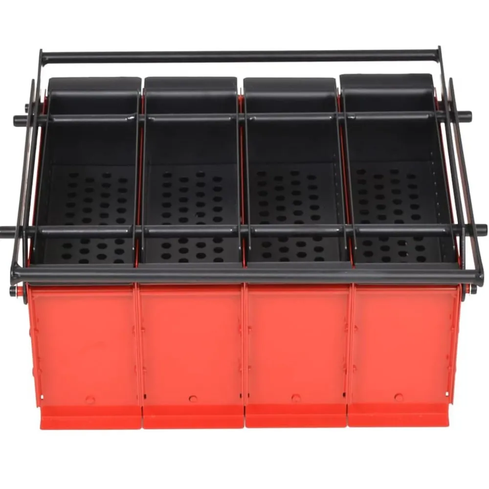 Brikettenpers voor papier 38x31x18 cm staal zwart en rood>vidaXL Sale
