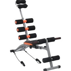 Fitness*vidaXL Buikspiertrainer L-vormig met elastische koorden