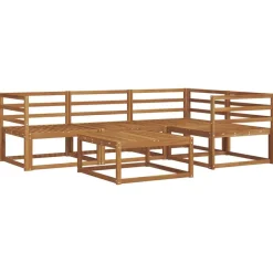 Meubelsets*vidaXL Buiten bankenset 5 pcs Massief Acaciahout Naturel