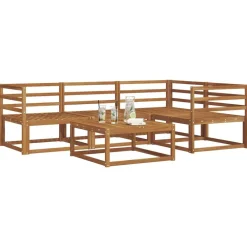Meubelsets*vidaXL Buiten bankenset 5 pcs Massief Acaciahout Naturel