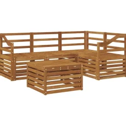Meubelsets*vidaXL Buiten bankenset 5 pcs Massief Acaciahout Naturel
