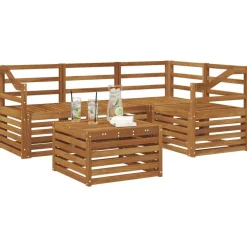 Meubelsets*vidaXL Buiten bankenset 5 pcs Massief Acaciahout Naturel