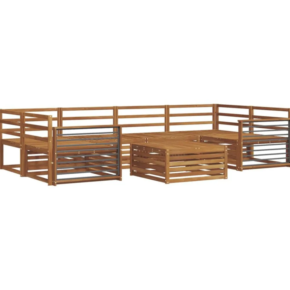 Meubelsets*vidaXL Buiten bankenset 7 pcs Massief Acaciahout Naturel