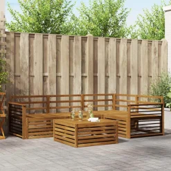 Meubelsets*vidaXL Buiten bankenset 5 pcs Massief Acaciahout Naturel