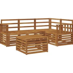 Buiten bankenset 5 pcs Massief Acaciahout>vidaXL Hot