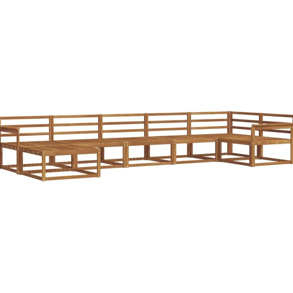 Buiten bankenset 7 pcs Massief Acaciahout>vidaXL Clearance