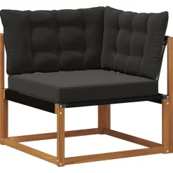Buiten bankenset 21 pcs Natuurlijk en Zwart Massief Acaciahout><noscript><img width=