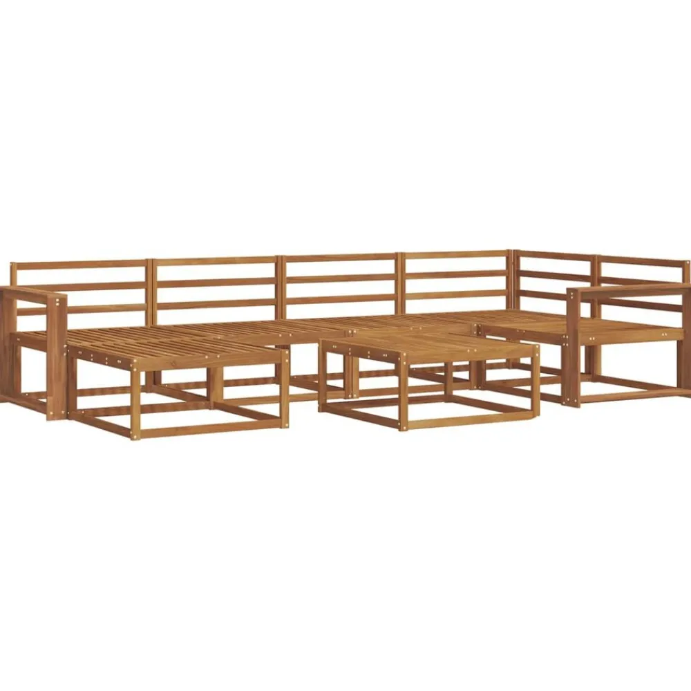 Meubelsets*vidaXL Buiten bankenset 7 pcs Massief Acaciahout Naturel