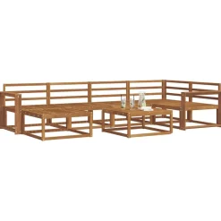Meubelsets*vidaXL Buiten bankenset 7 pcs Massief Acaciahout Naturel