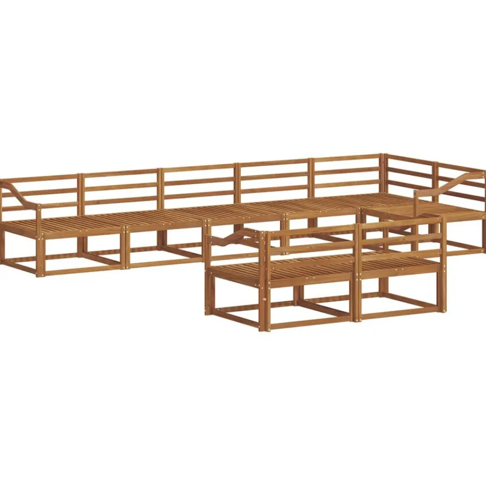 Meubelsets*vidaXL Buiten bankenset 8 pcs Massief Acaciahout Naturel