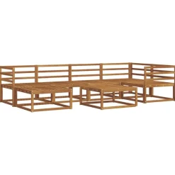 Meubelsets*vidaXL Buiten bankenset 7 pcs Massief Acaciahout Naturel