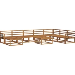 Meubelsets*vidaXL Buiten bankenset 9 pcs Massief Acaciahout Naturel