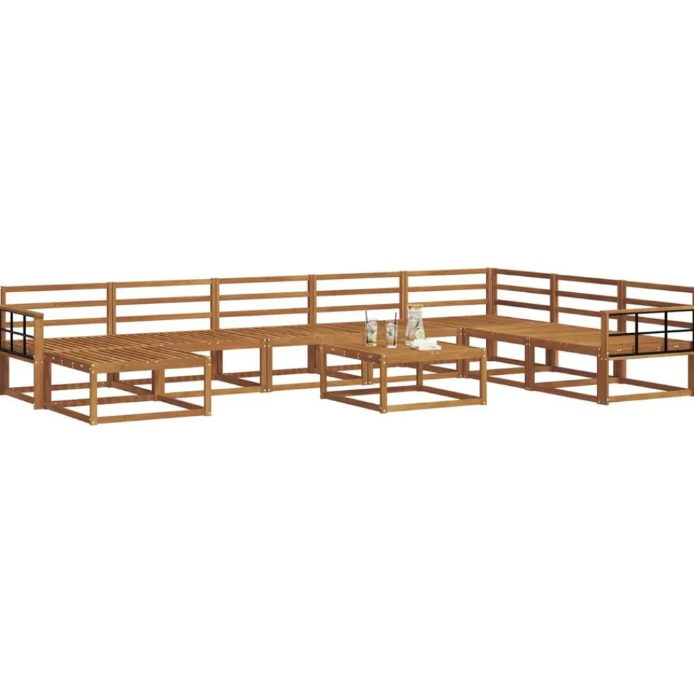 Meubelsets*vidaXL Buiten bankenset 9 pcs Massief Acaciahout Naturel