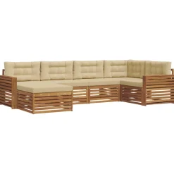 Buiten bankenset met kussen 6 pcs>vidaXL Best