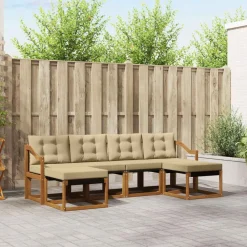 Buiten bankenset met kussen 6 pcs>vidaXL