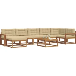 Buiten bankenset met kussen 8 pcs><noscript><img width=