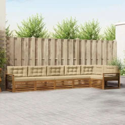 Buiten bankenset met kussen 6 pcs>vidaXL Discount