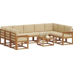 Buiten bankenset met kussen 10 pcs><noscript><img width=