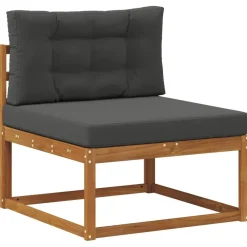 Meubelsets*vidaXL Buiten bankenset met kussen 7 pcs Natuurlijk en antraciet