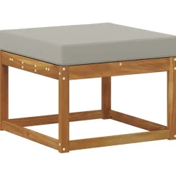 Buiten bankenset met kussen 5 pcs Natuurlijk en Lichtgrijs><noscript><img width=