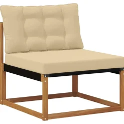 Meubelsets*vidaXL Buiten bankenset met kussen 6 pcs Natuurlijk en beige