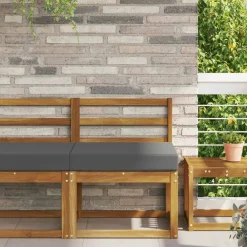 Woon- & Tuinaccessoires*vidaXL Buiten bankkussen 60 x 60 x 8 cm Polyester Antraciet