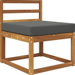 Woon- & Tuinaccessoires*vidaXL Buiten bankkussen 60 x 60 x 8 cm Polyester Antraciet