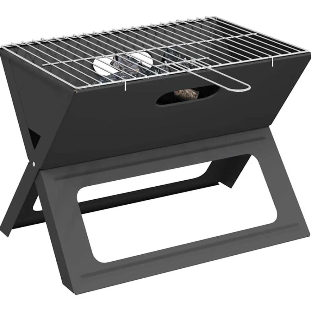 Buiten Grill Zwart 46 x 31 x 31 cm Staal>vidaXL Hot