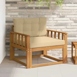 Buiten Midden Sofa Massief Acaciahout Naturel>vidaXL Online