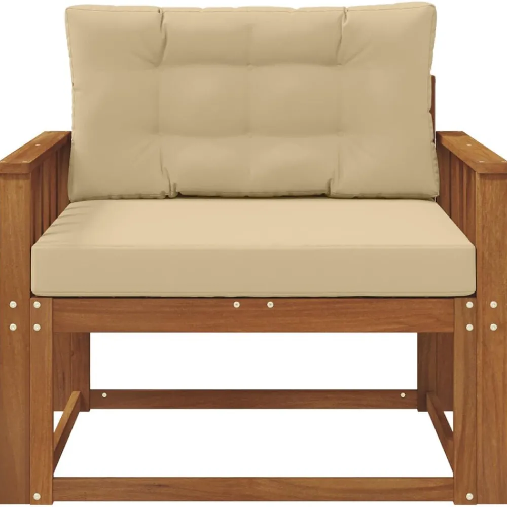 Buiten Midden Sofa Massief Acaciahout Naturel>vidaXL Online