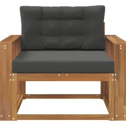 Accessoires Voor Stoelen En Banken*vidaXL Buiten Midden Sofa Massief Acaciahout Naturel Natuurlijk en antraciet