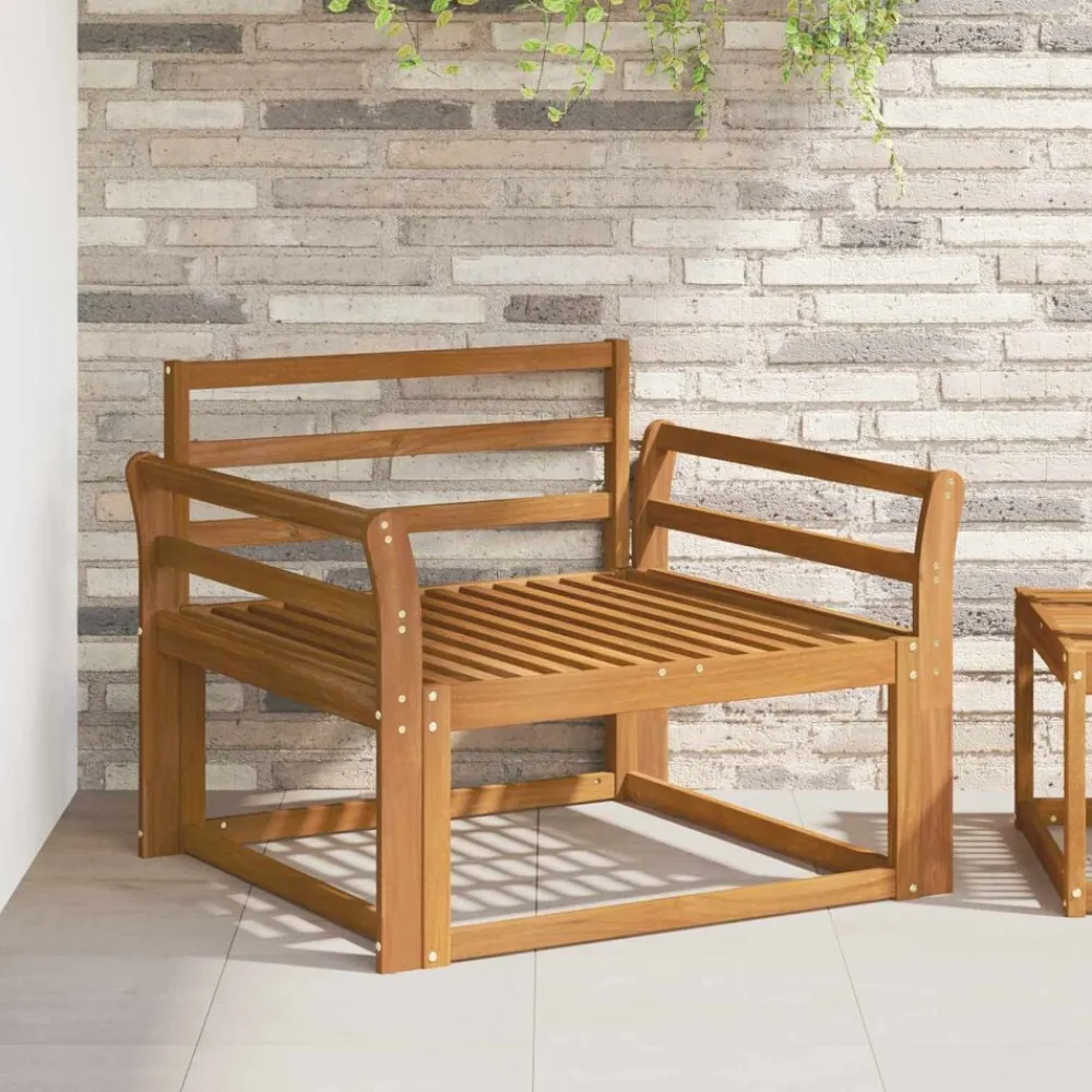 Accessoires Voor Stoelen En Banken*vidaXL Buiten Midden Sofa Massief Acaciahout Naturel