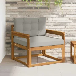Buiten Midden Sofa Massief Acaciahout Naturel>vidaXL New
