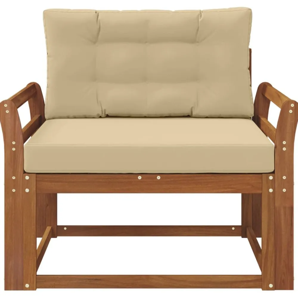 Buiten Midden Sofa Massief Acaciahout Naturel>vidaXL Outlet