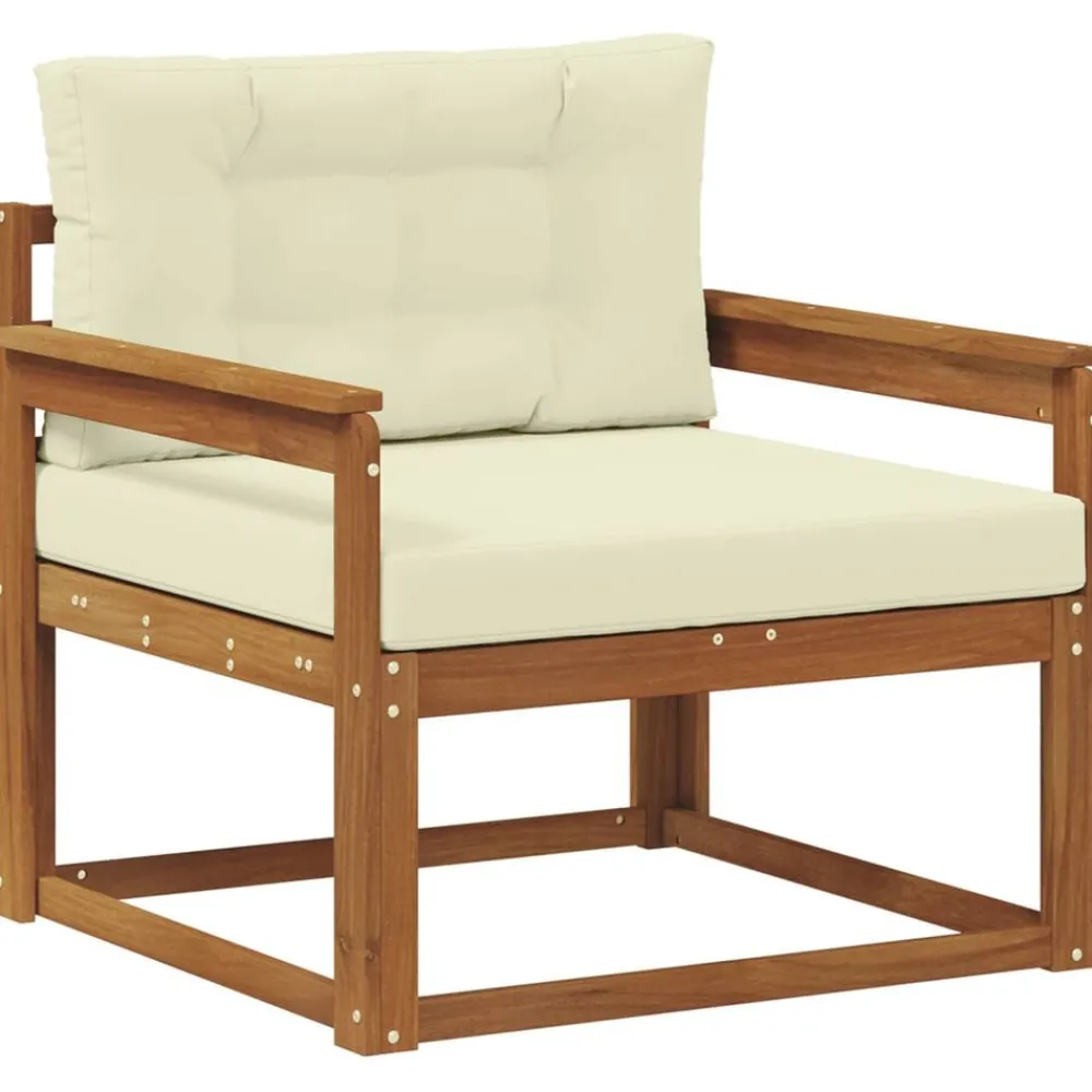 Buiten Midden Sofa Massief Acaciahout Naturel>vidaXL Sale