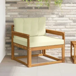 Buiten Midden Sofa Massief Acaciahout Naturel>vidaXL Sale