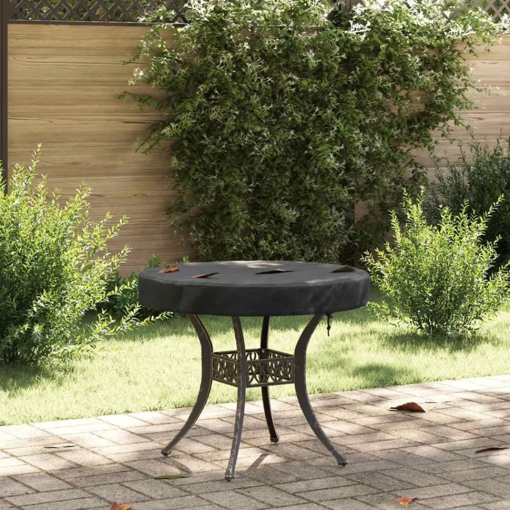 Accessoires Voor Tuinmeubelen*vidaXL Buiten Tafel Hoes Zwart 62 x 62 x 10 cm 600D Oxford Stof