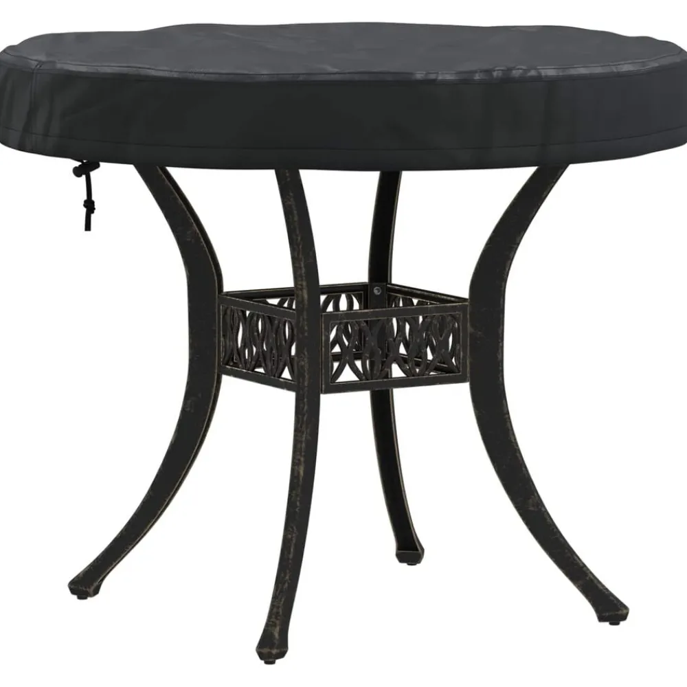 Accessoires Voor Tuinmeubelen*vidaXL Buiten Tafel Hoes Zwart 62 x 62 x 10 cm 600D Oxford Stof