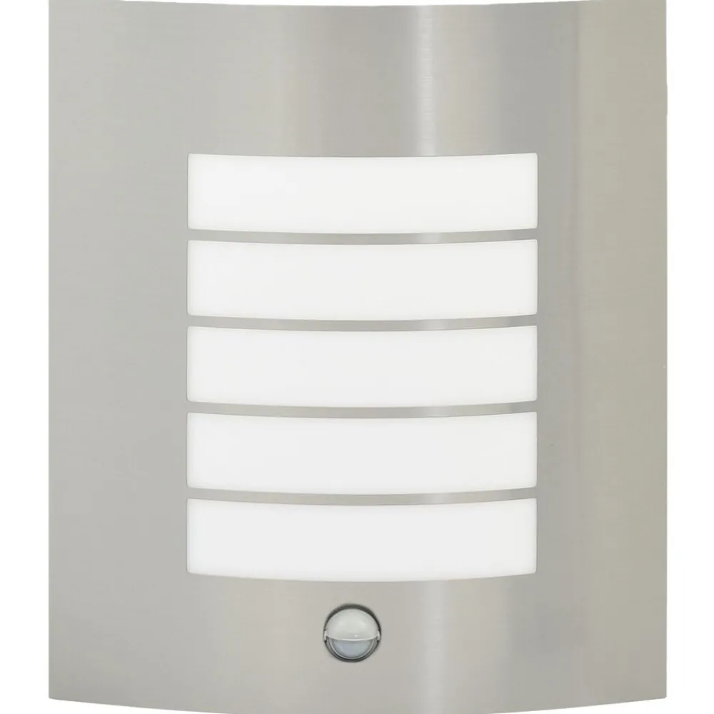Verlichting*vidaXL Buiten Wandlamp Zilver 23.5 x 9 x 26 cm Roestvrij staal