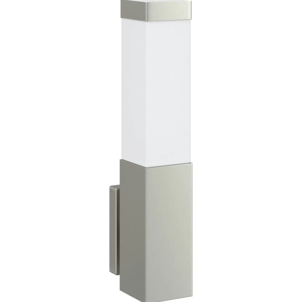 Verlichting*vidaXL Buiten Wandlamp Zilver 10.5 x 6 x 33 cm Roestvrij staal