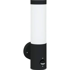 Verlichting*vidaXL Buiten Wandlamp 12 x 8,5 x 29 cm Zwart