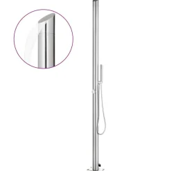 Zwembaden & Spa'S*vidaXL Buitendouche 220 cm roestvrij staal