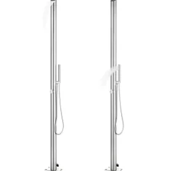 Zwembaden & Spa'S*vidaXL Buitendouche 220 cm roestvrij staal